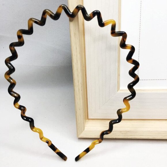 Wavy Headbands Plastic Skinny Thin Non-Slip Flexible Hair Bands Simple Hoops Hai - Picture 3 of 7